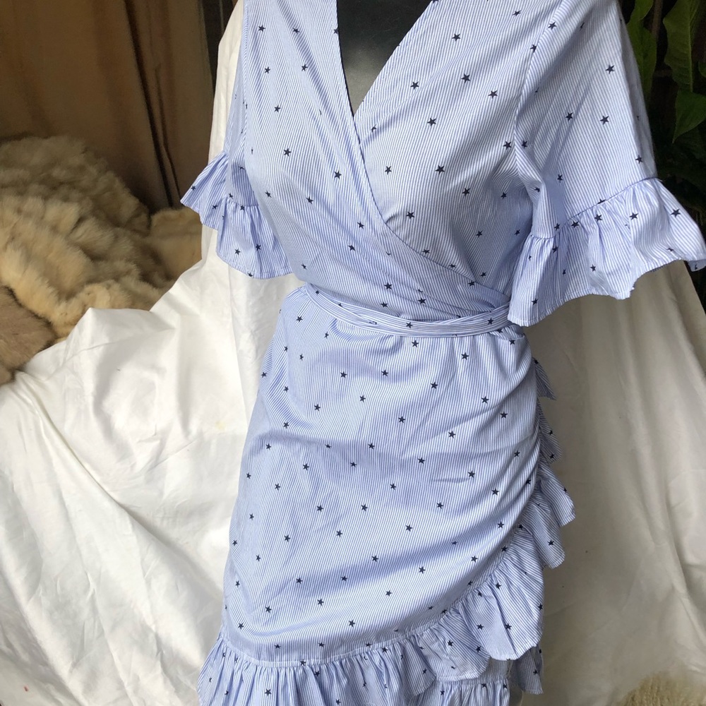 Free Generation Cotton Wrap dress size small new!